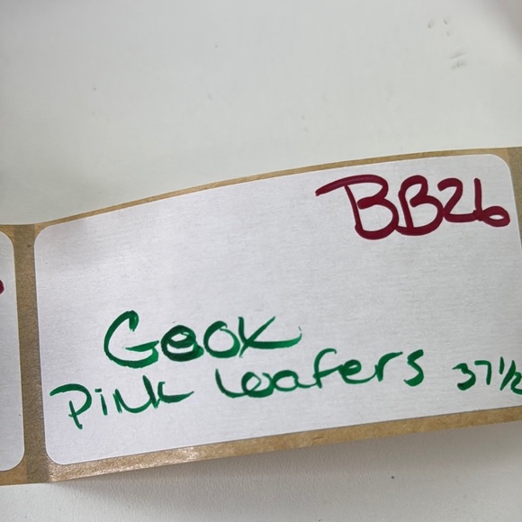 Geox Pink Slip On Loafers with Silver Buckle size 37 ½ - Picture 11 of 11